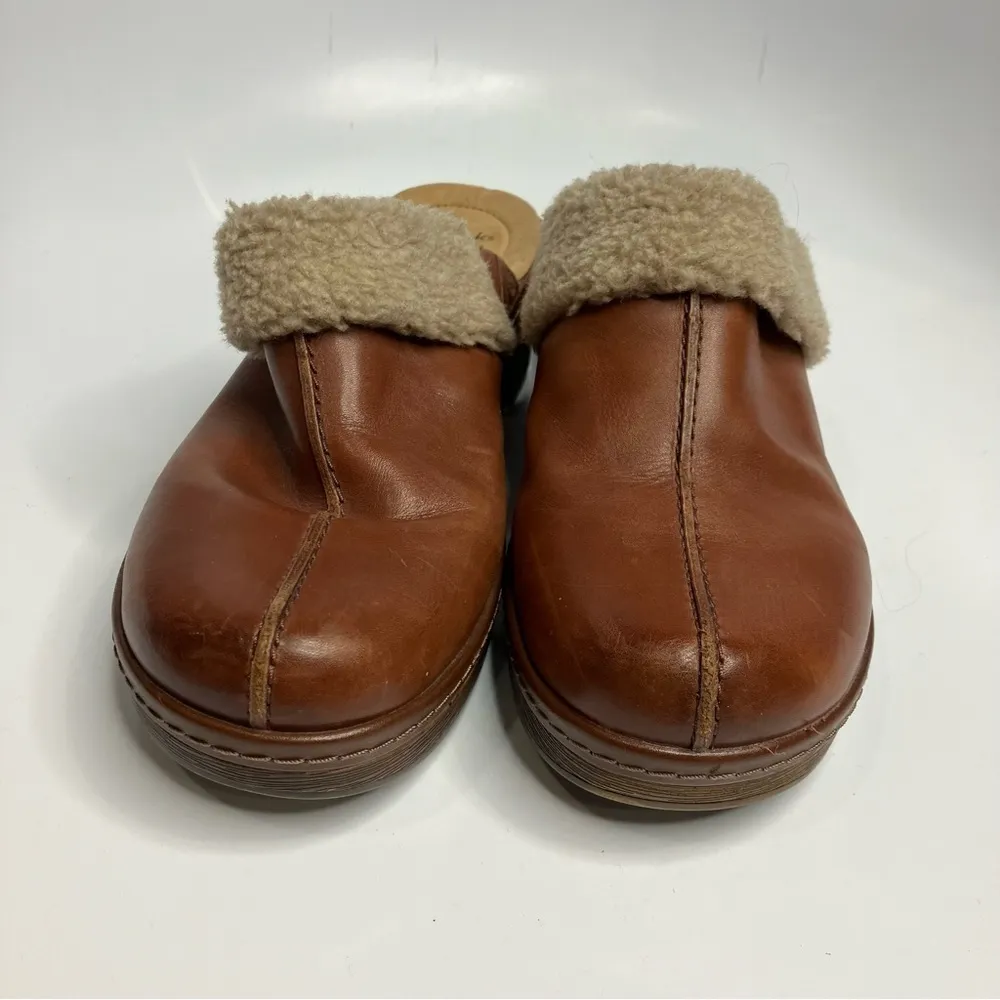 Clarks Presley Grove clogs leather Sherpa size 10‎ - Image 3