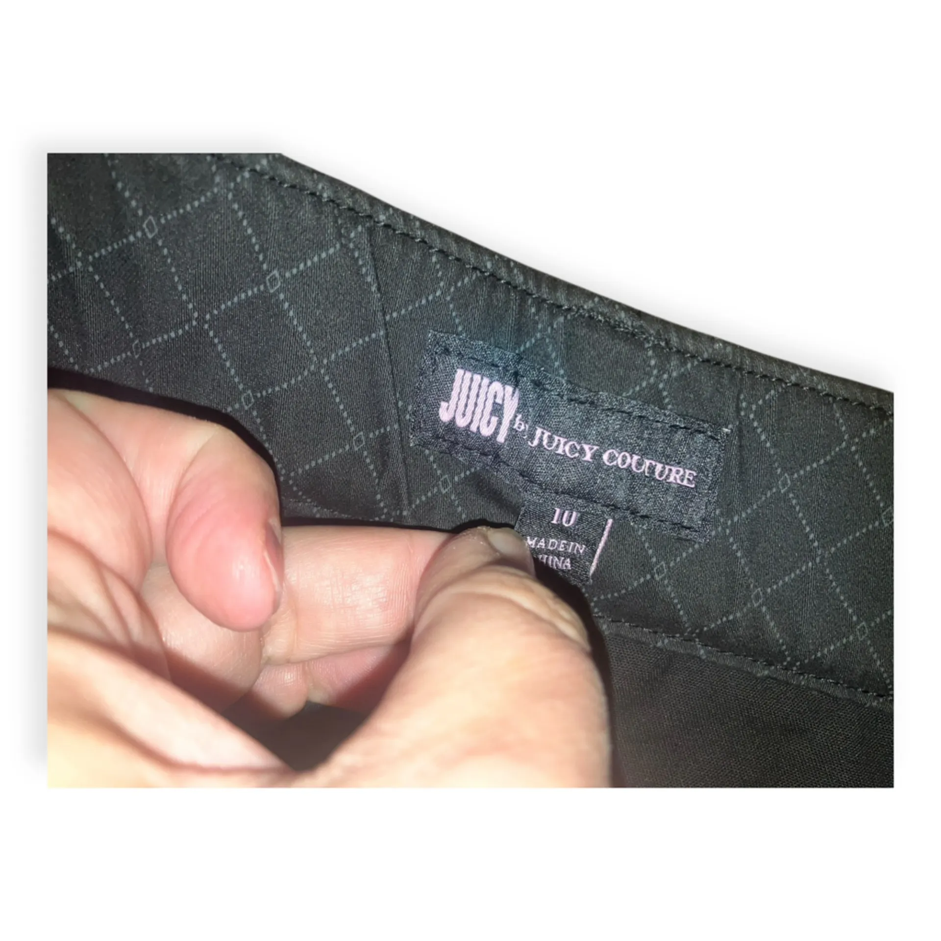 Juicy Couture Womens Black Diamond Print Beverly Skinny Pants - Image 2