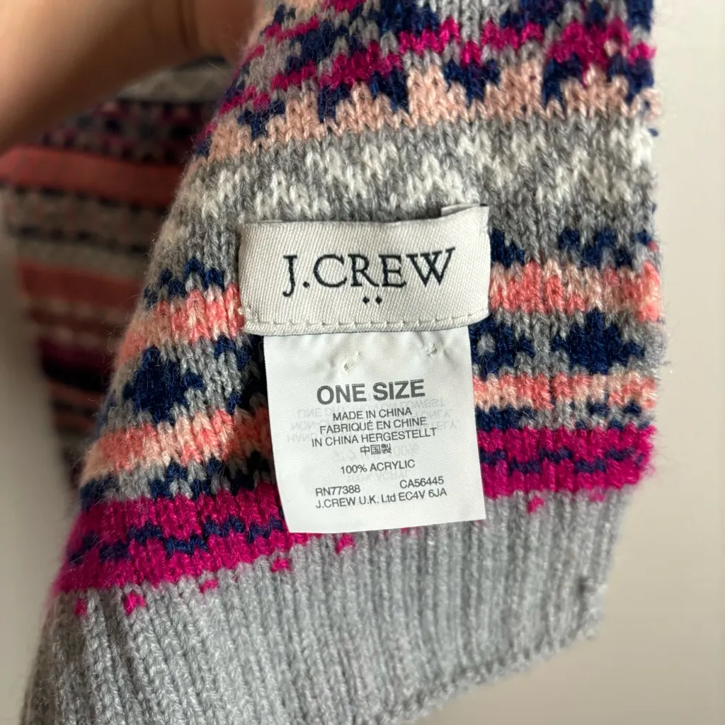 J.Crew Ayrlic Striped Winter Scarf 76inX12in - Image 4