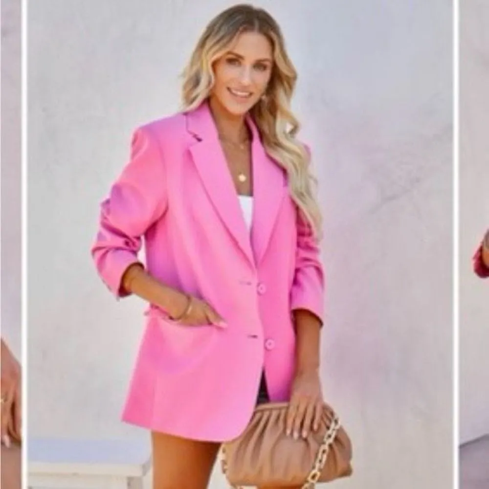 ✨aria pocketed blazer - pink vici✨ - Image 3