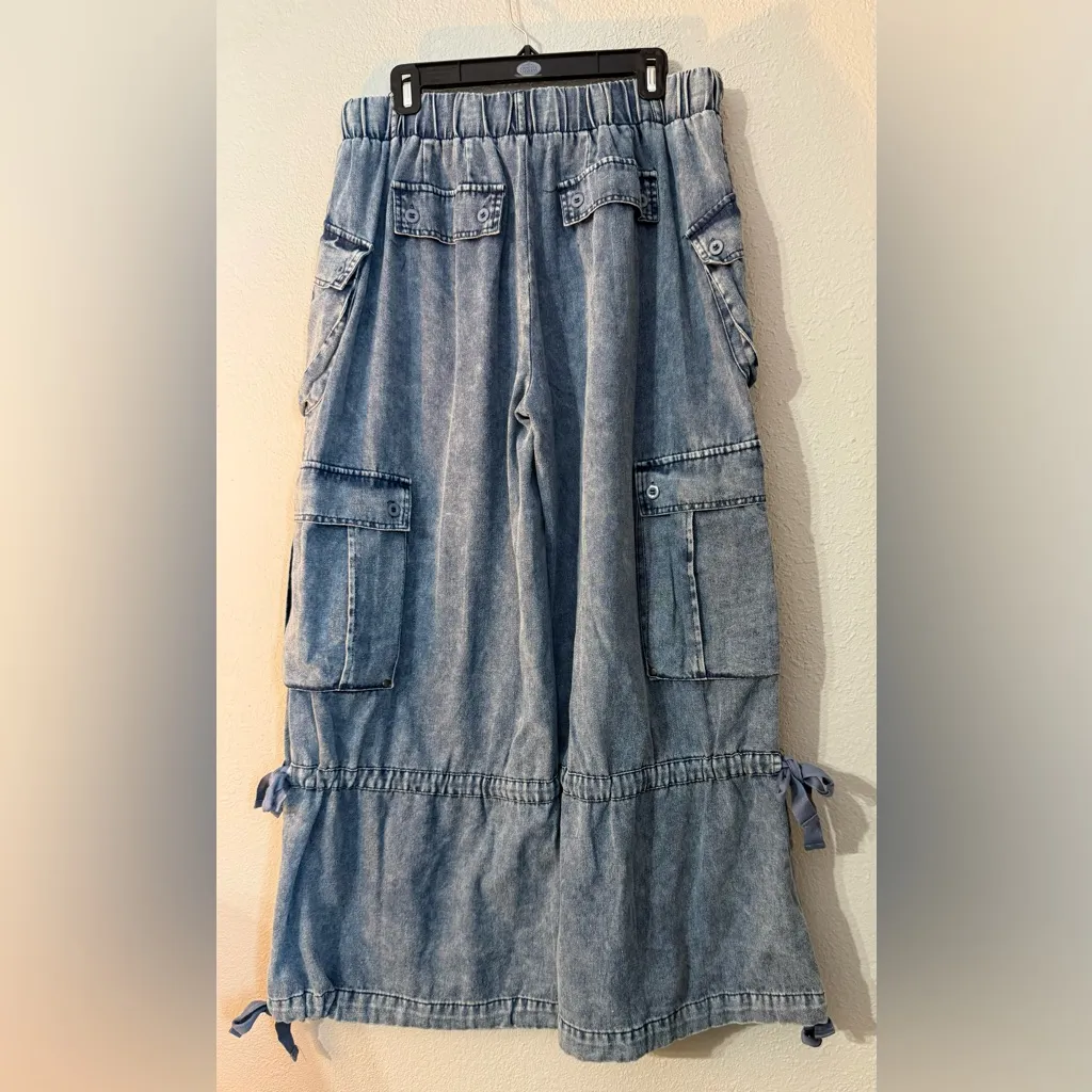 NWT Blue Velvet Cargo Pocket Parachute Drawstring Pants Size undefined - Image 7