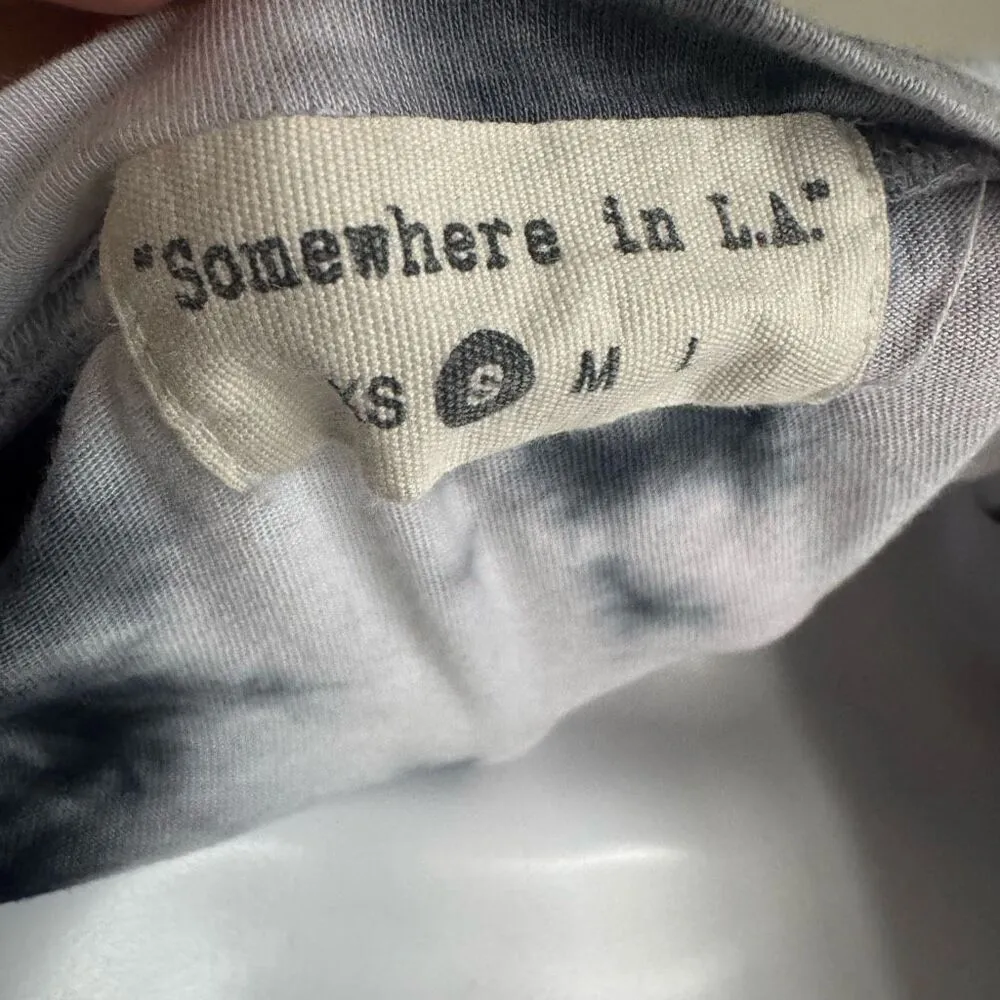 Somewhere In L.A. Cropped Tie Dye Tee Black - Image 6