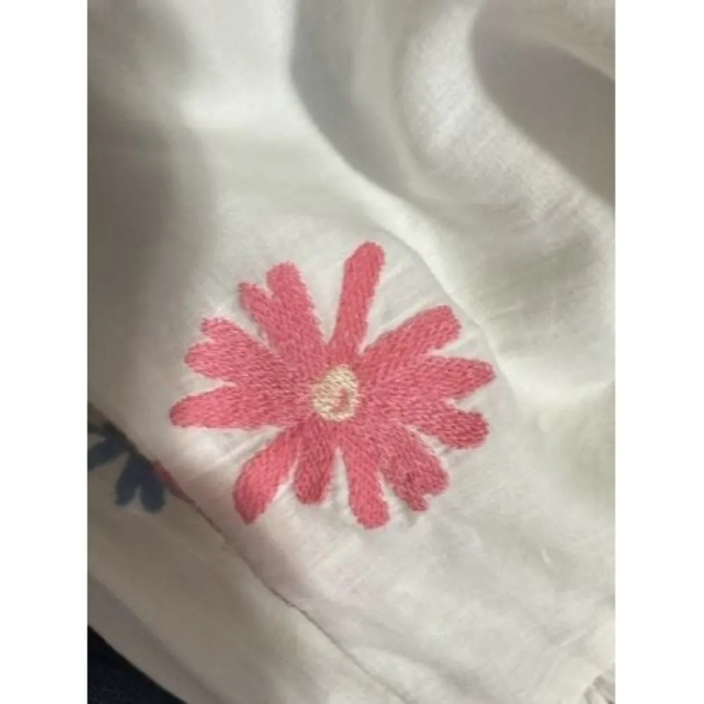 SOMETHING NAVY Embroidered Tiered Long Sleeve Maxi Dress In Rainbow Size S NEW - Image 8