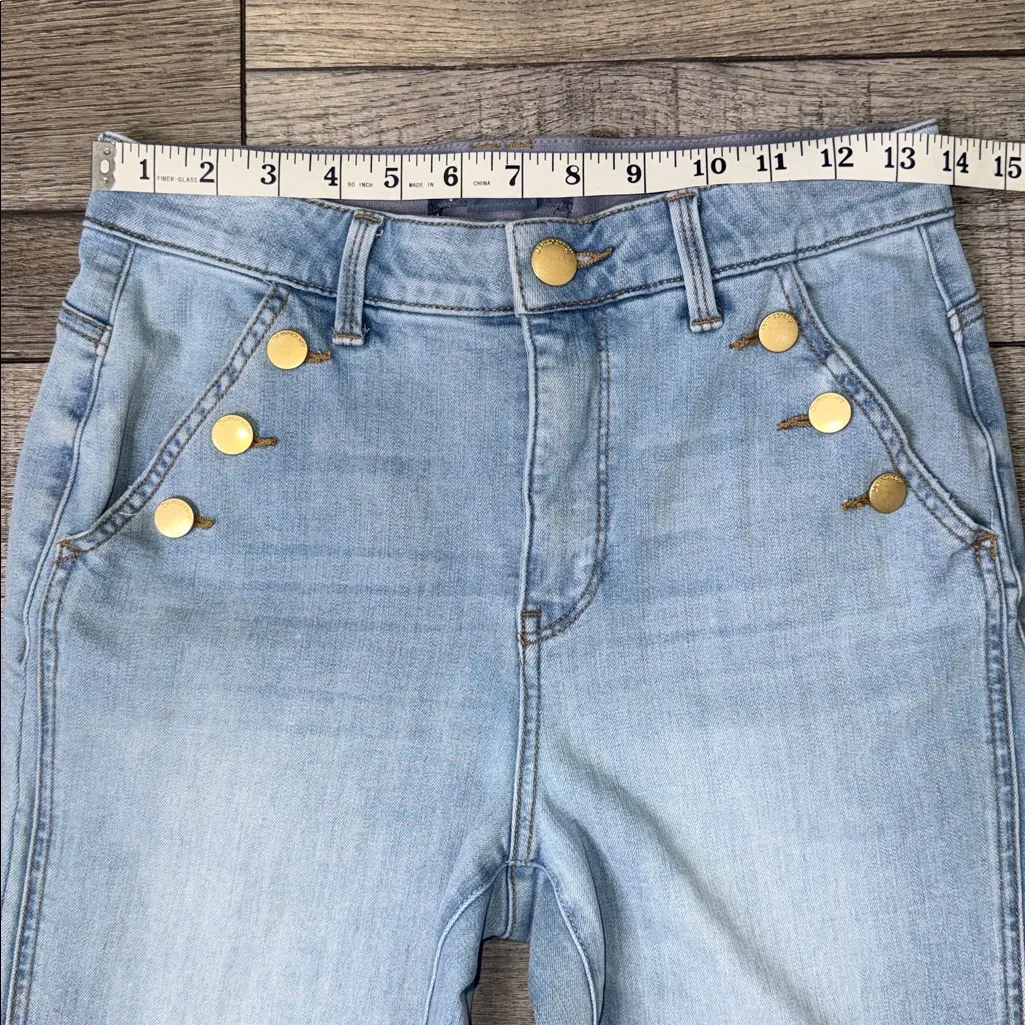 "Ab"solution Skyrise Itty Bitty More Boot Jean with Sailor Buttons - Image 8