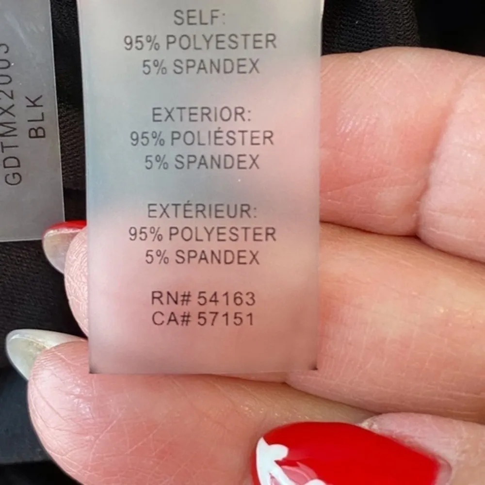 NWT Guess Dress Black Tight Fitting from top all way to the hem line Size XL - Image 13