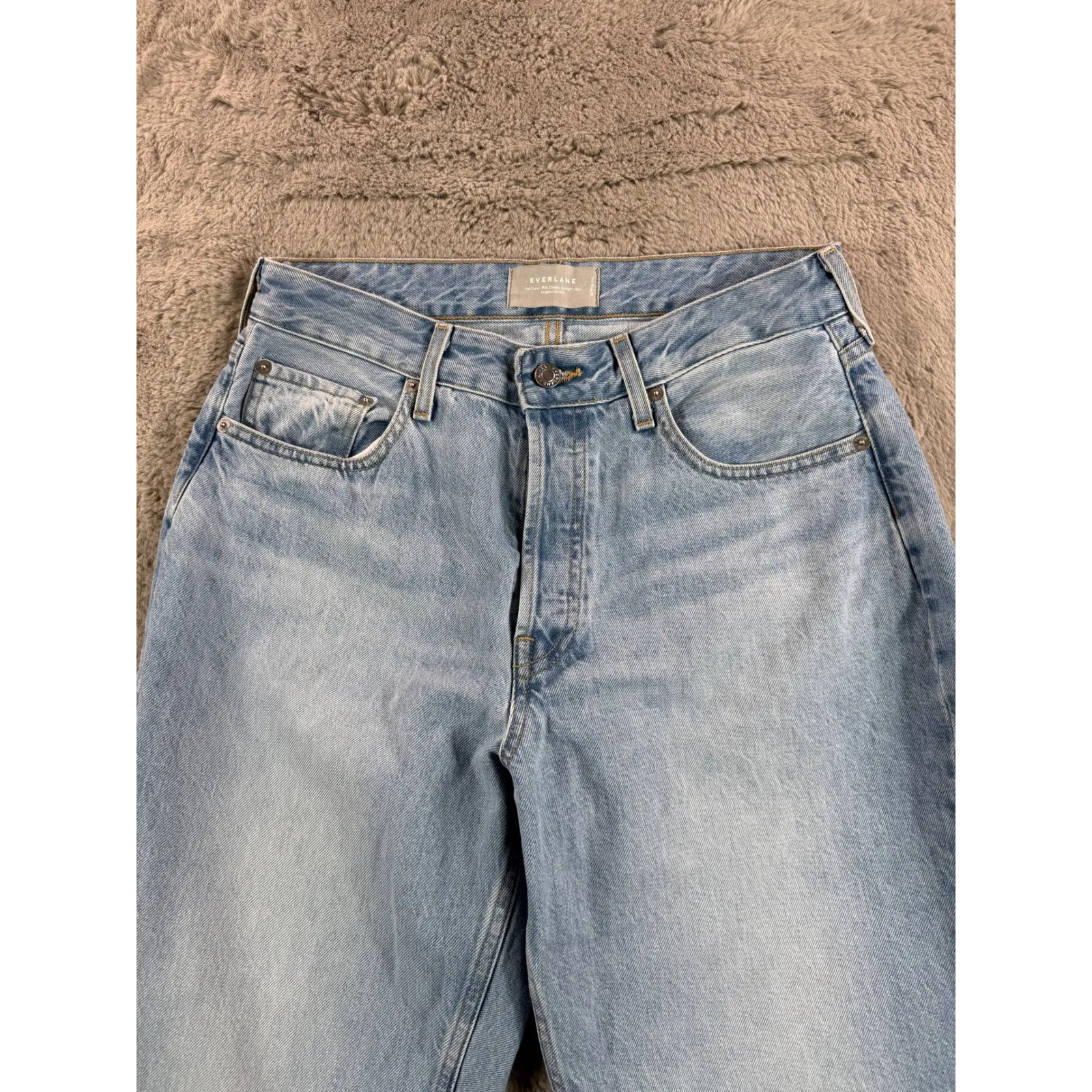 NWOT Everlane The Curvy 90 Cheeky Straight Jeans Fly Button Organic Cotton Sz 30 - Image 8