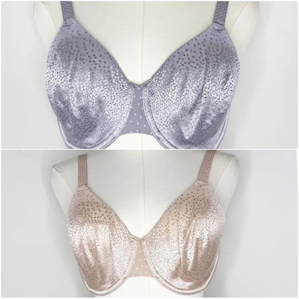 Wacoal Back Appeal Underwire Bra Size 34D Lot of 2 Style 855303 - Image 2