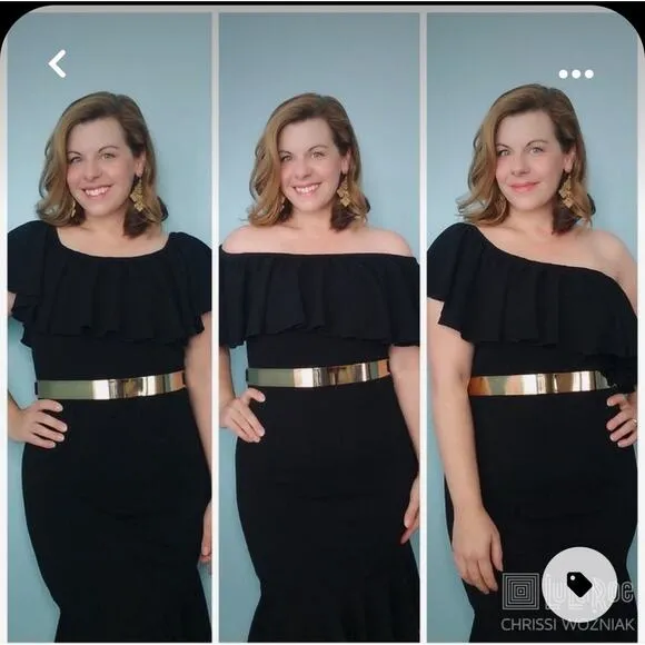 NWT LuLaRoe Black Cici off the shoulder dress size XL - Image 2