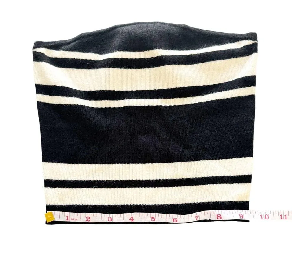 LOVERS + FRIENDS Matching Set Striped Seren Maxi Skirt & Tube Top Black Ivory XS - Image 6