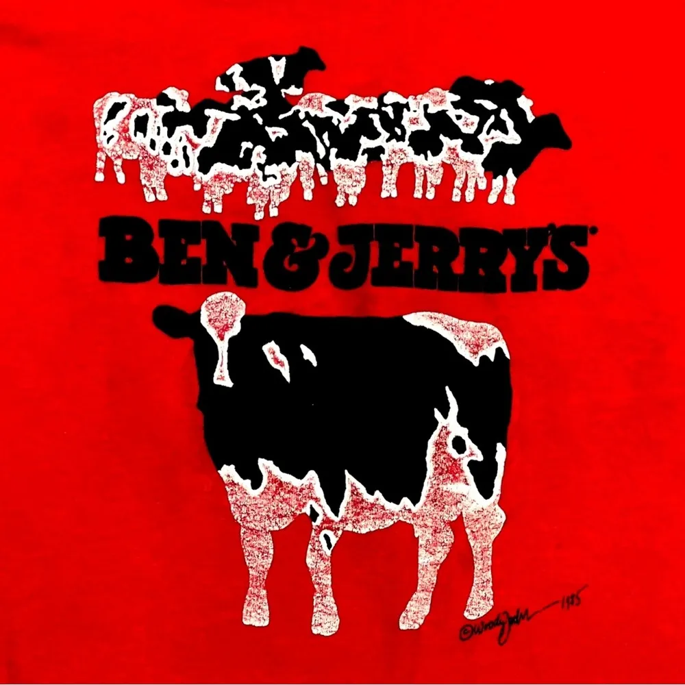 ★ Ben & Jerry’s Ice Cream Vintage 1985 Red 2 - Image 3