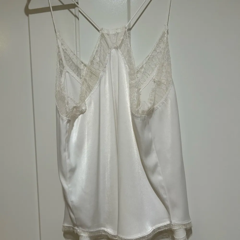 White Lace Trim Cami Top - Image 3