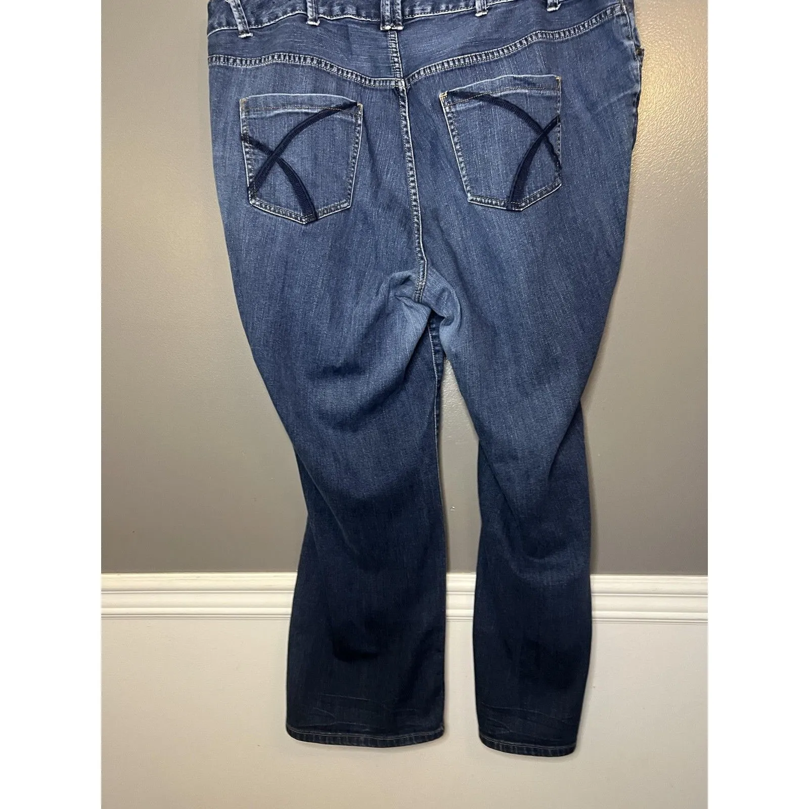 Lane Bryant Jeans Womens 24 Plus Average Blue Distinctly Boot Bootcut Stretch - Image 7