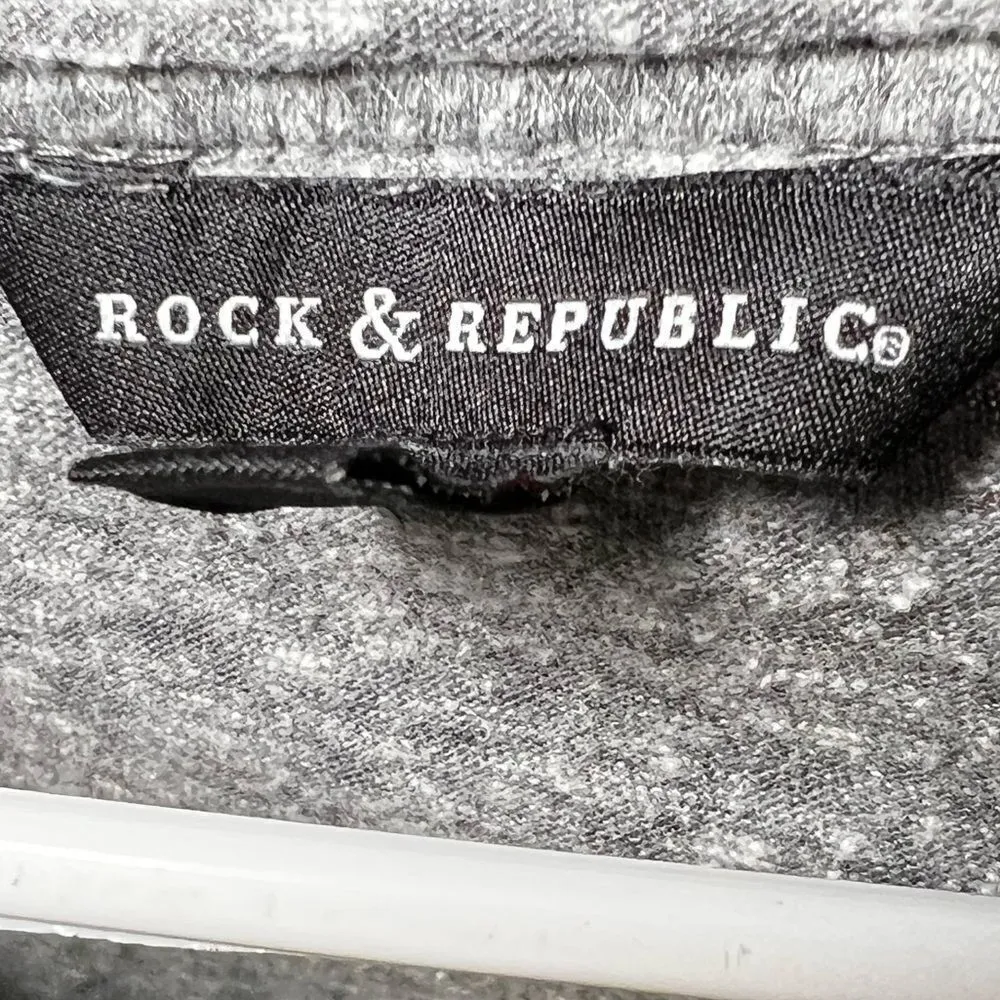 - Rock & Republic Short-sleeve embellished top Women’s XL‎ - Image 6