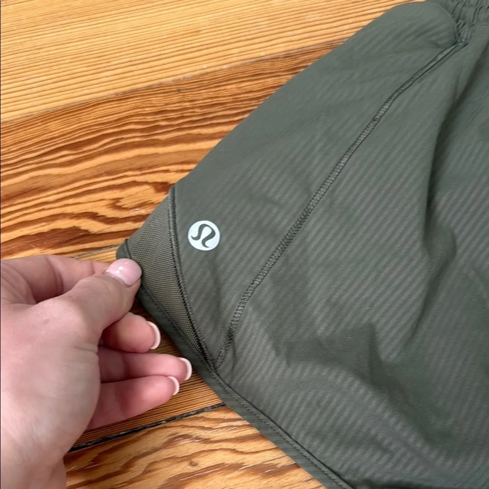 Lululemon Athletica Green Athletic Shorts with Elastic Waistband - Image 4