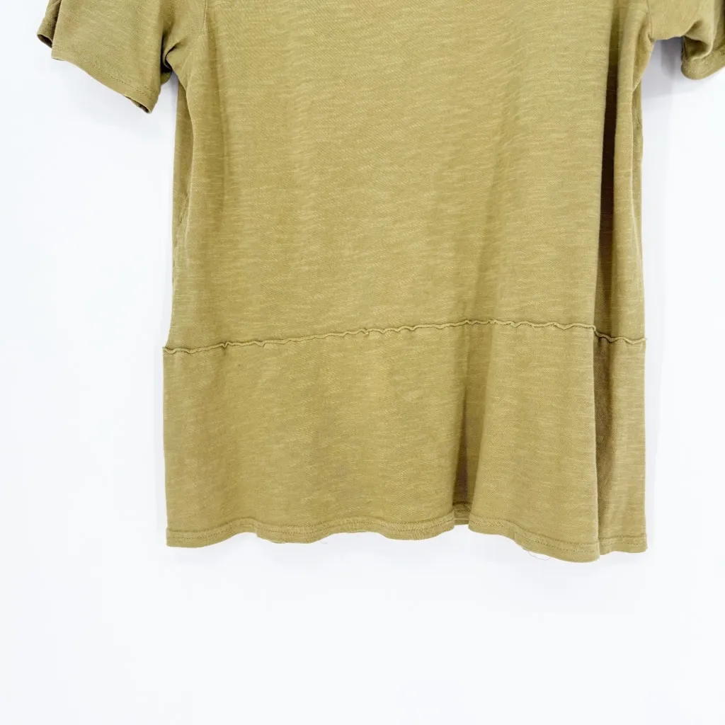 PACT Scoopneck Short Sleeve T-Shirt M Green - Image 4