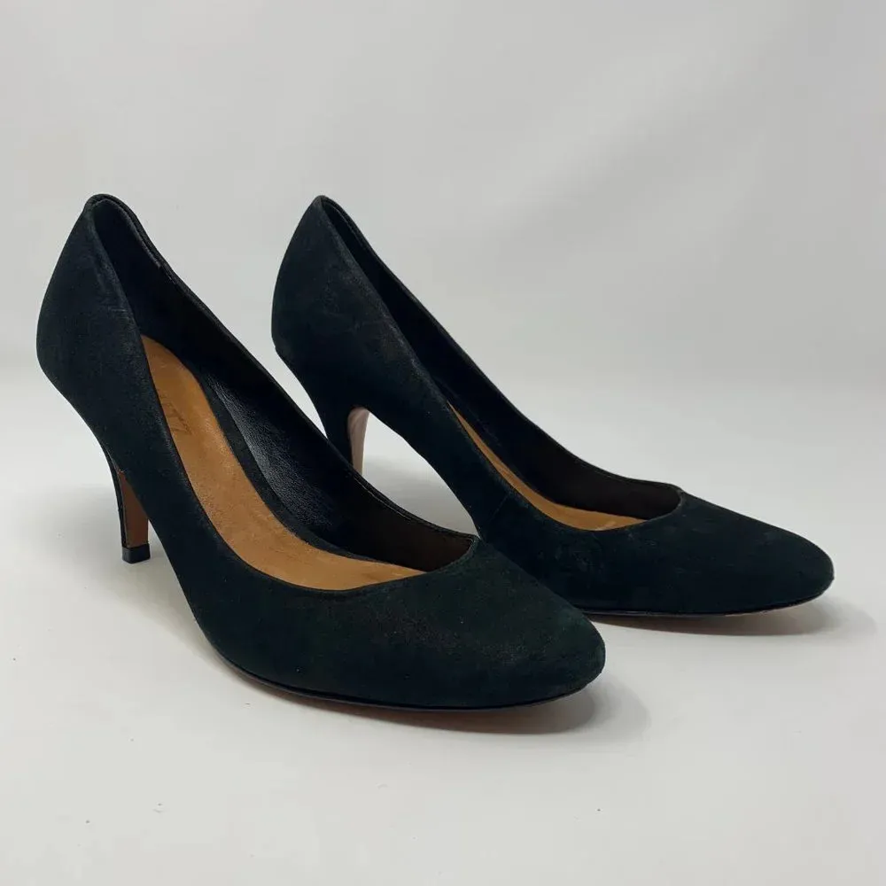 Schutz Black Suede Closed Toe Classic Pumps‎ Heels - Image 3