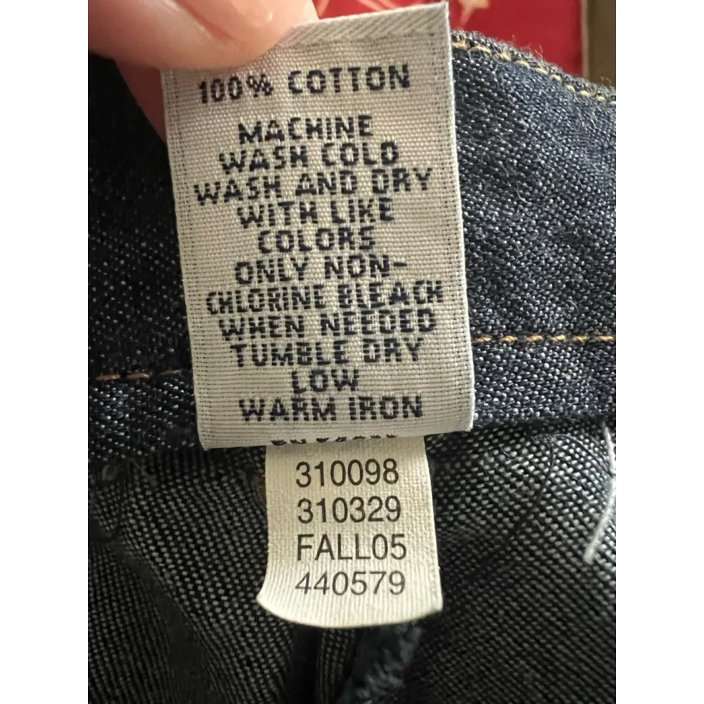 Women's Gap Denim Cropped Pants Size 8 Blue- Vintage Dead Stock NWT Capsule - Image 3