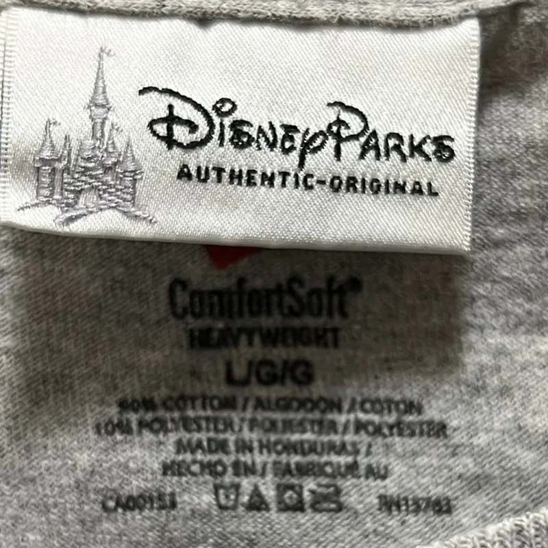 Disney Parks Authentic Original I Heart Mickey Mouse Gray Short Sleeve T-shirt L - Image 5