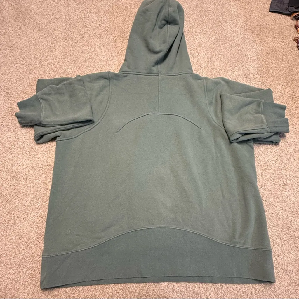 Lululemon Loungeful Hoodie Tidewater Teal Size 12 Athleisure Sporty Active‎ Wear - Image 12