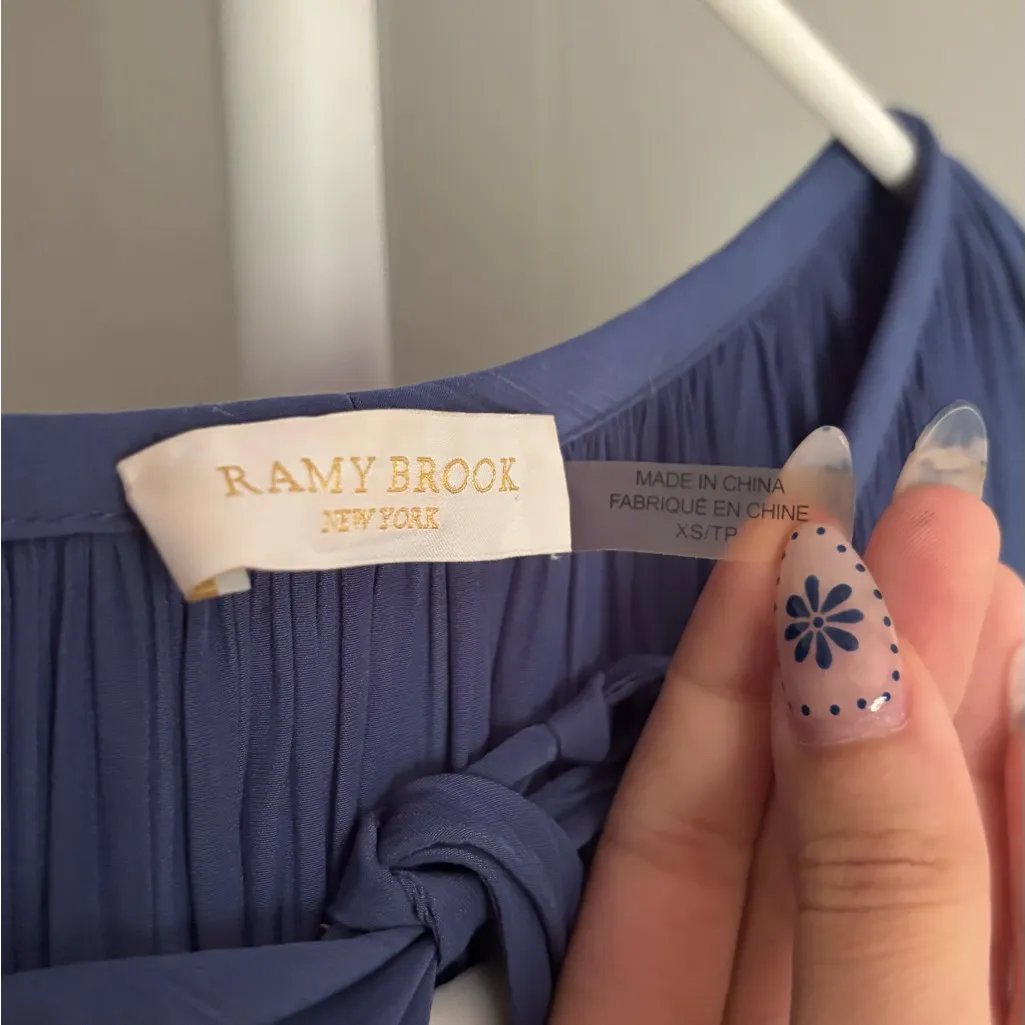 0078. $395 Ramy Brook Paris Long Sleeve Blouse - Image 6