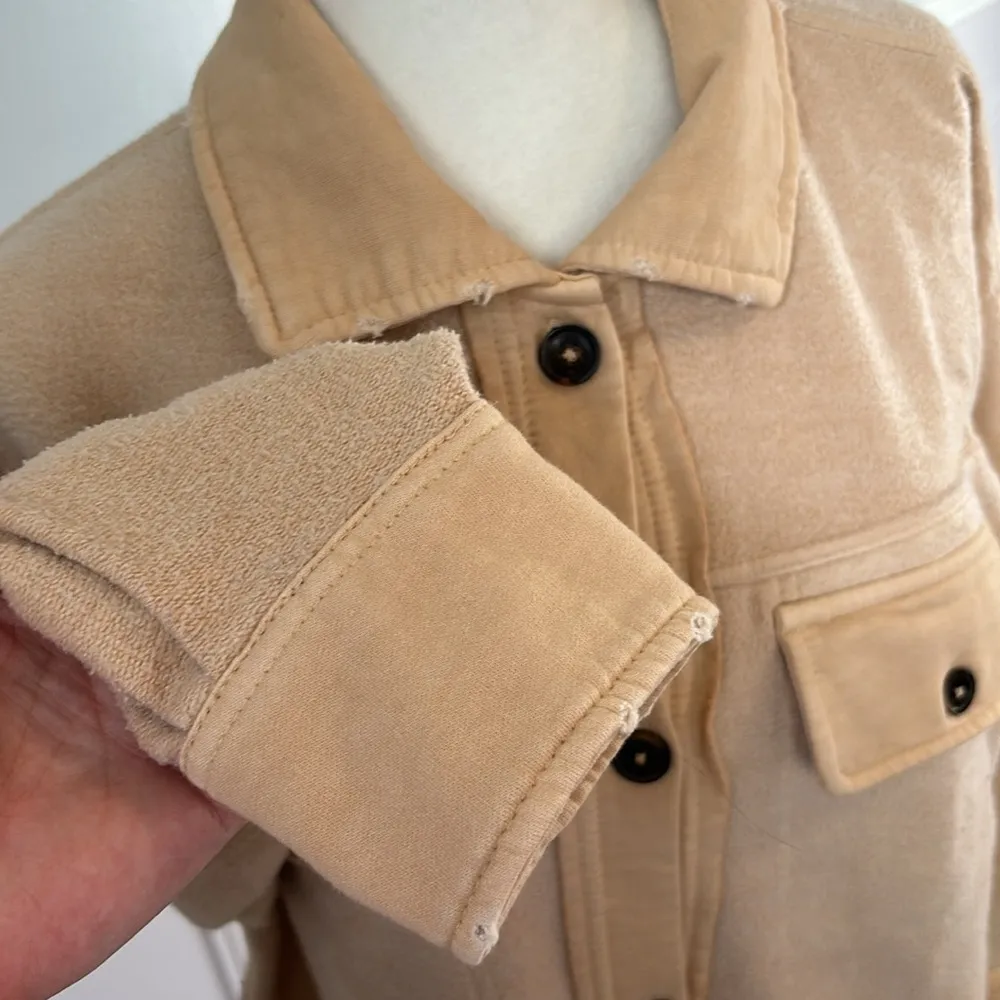 Free People Ruby Oversized Shacket Mustard Seed Size Medium Outerwear Cozy - Image 4