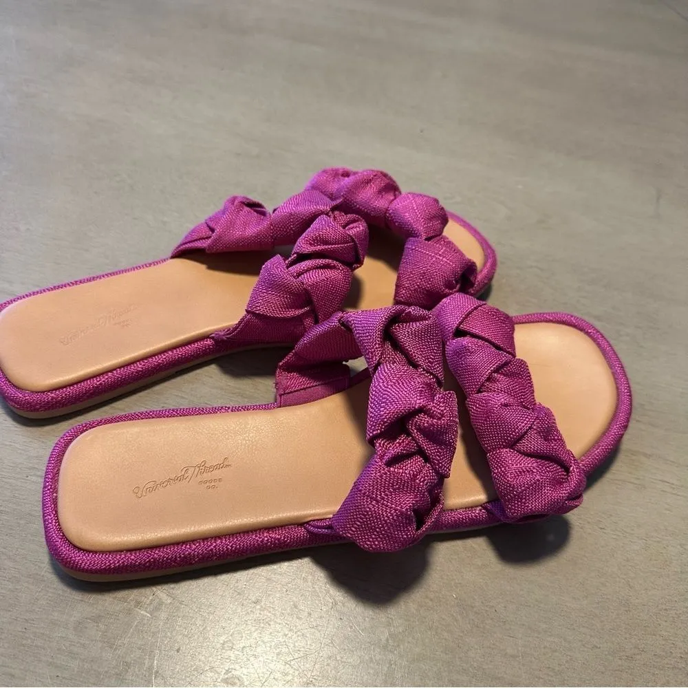 Universal Thread Barbie Pink Knotted Slide Sandals -‎ Size 8.5 - Image 10