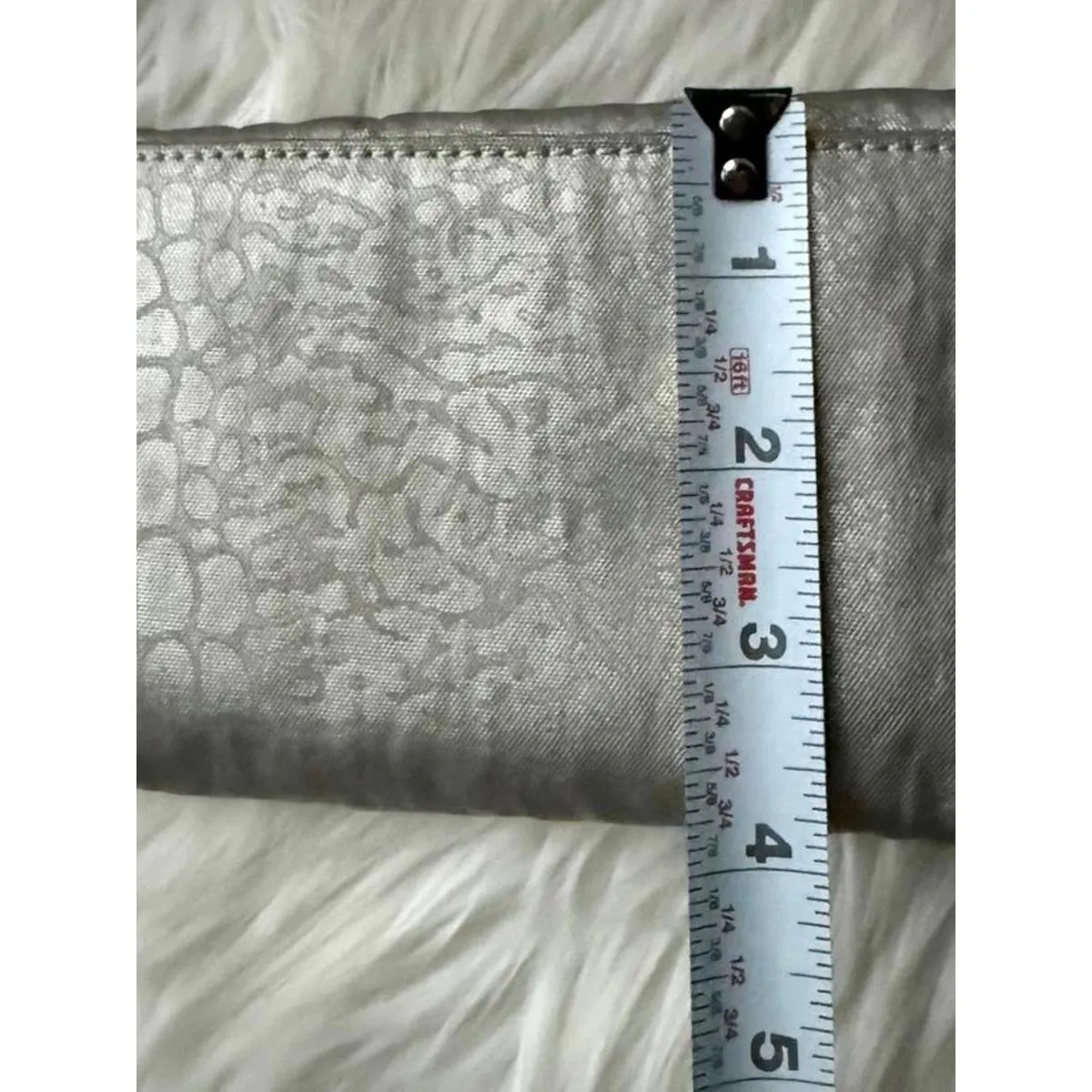 Kipling Metallic Silver Croc-Embossed Women's Wallet - Image 8