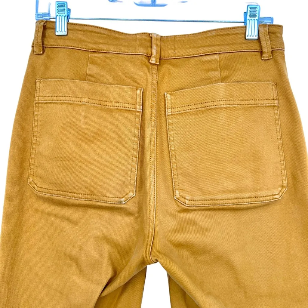 Everlane Cropped Slim Pants Mustard Yellow Size 4 - Image 4