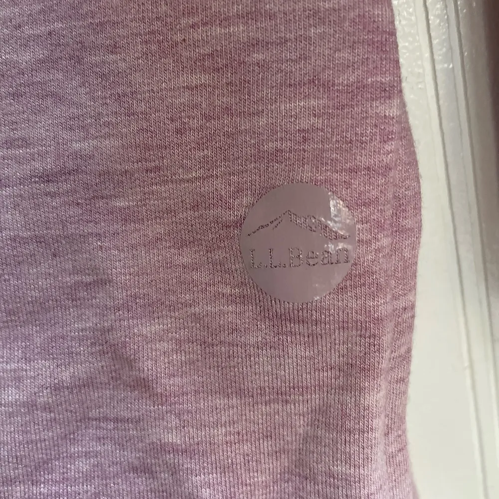 L.L. BEAN Women's SoftFlex Crewneck Dolman Sleeve Pullover Lilac Heather Size S - Image 7
