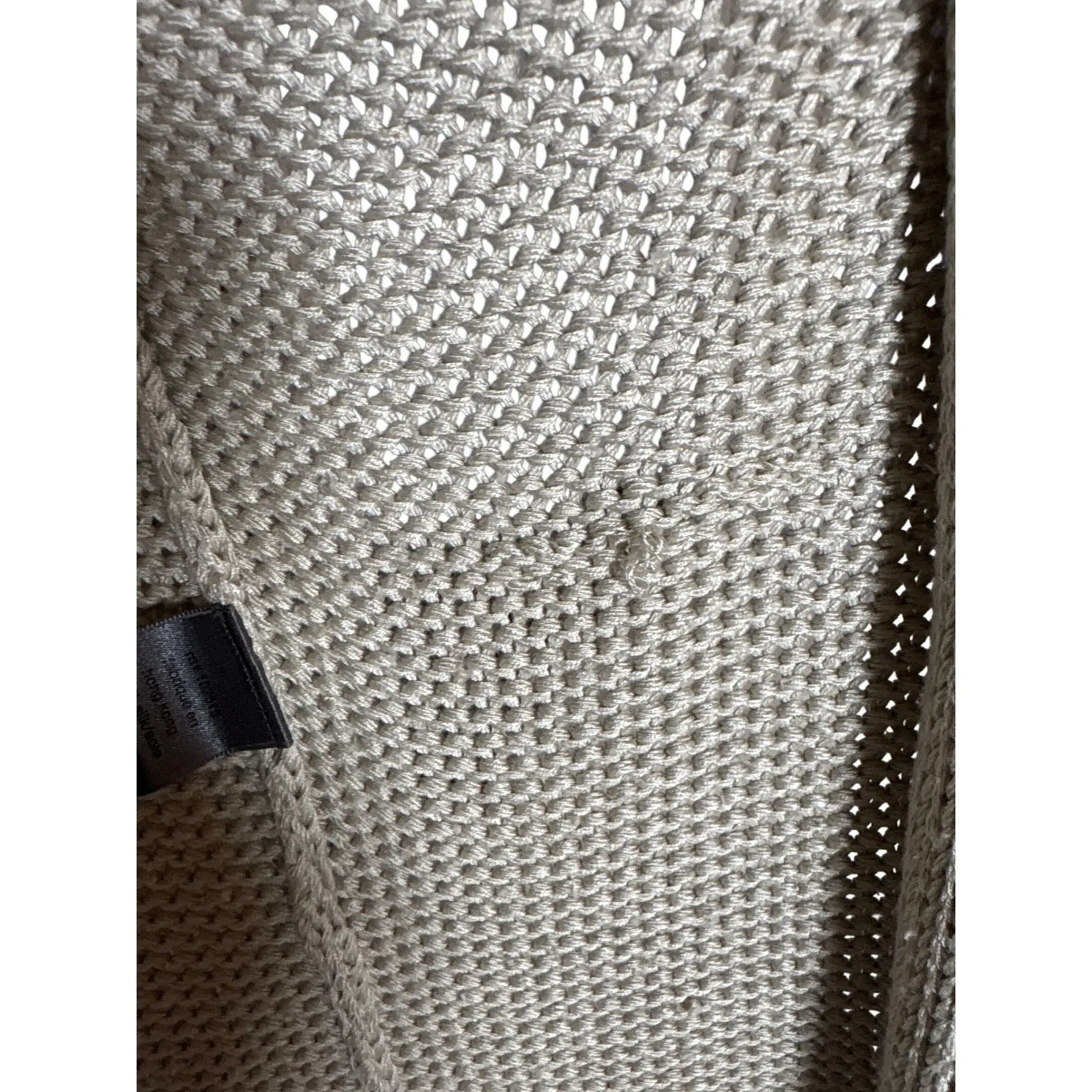 John Varvatos Open Front Long Knit 100% Silk Cardigan Sweater Tan Beige M Size M - Image 8