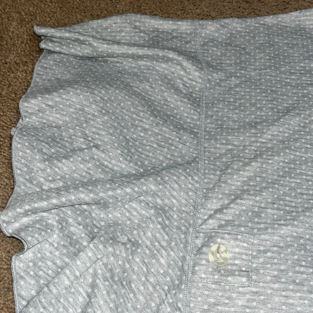 CAbi‎ ATC Reversible Cape Topper Poncho 5846 Polkadot Stripes Gray White XS/S - Image 9