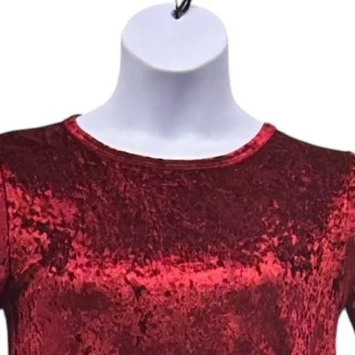 LulaRoe Velvet Dress Red Small - Image 3