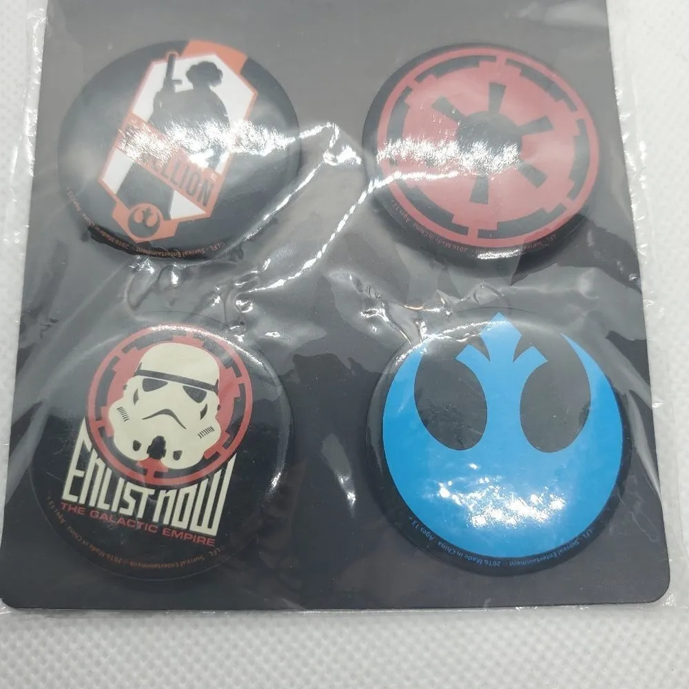 NWT Star Wars Button Four Pack Set - Image 3