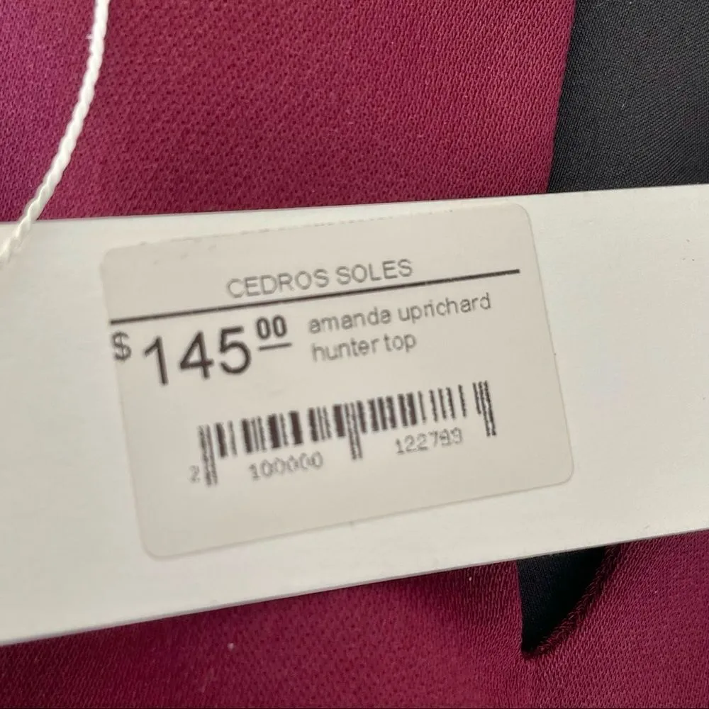 Amanda Uprichard Hunter burgundy tank top - Image 4