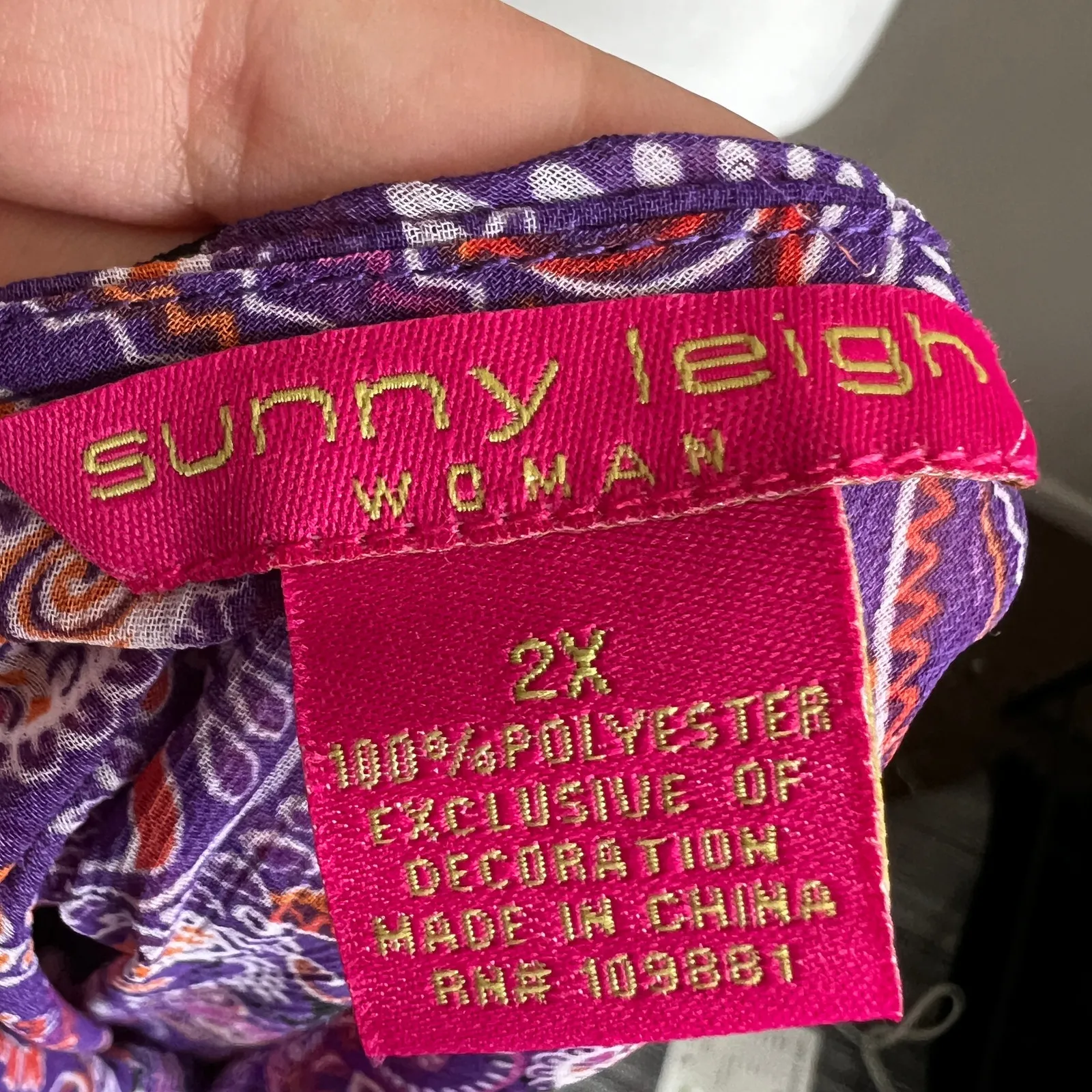 Sunny‎ Leigh Sheer Paisley Babydoll Top Y2K Indie Boho Retro Festival 2X - Image 3