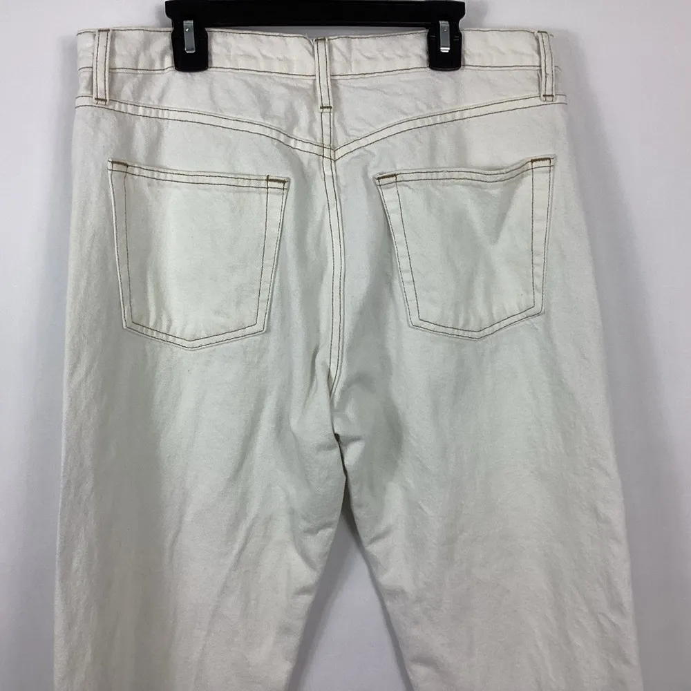 Frame Le Slouch Ecru Jeans Size 28 - Image 6
