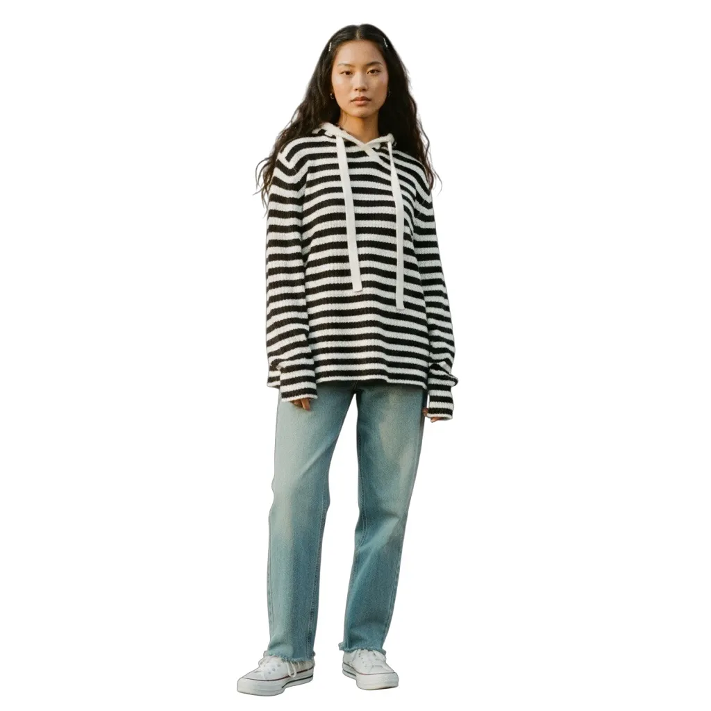 Gap wool acrylic blend striped hoodie size S - Image 8