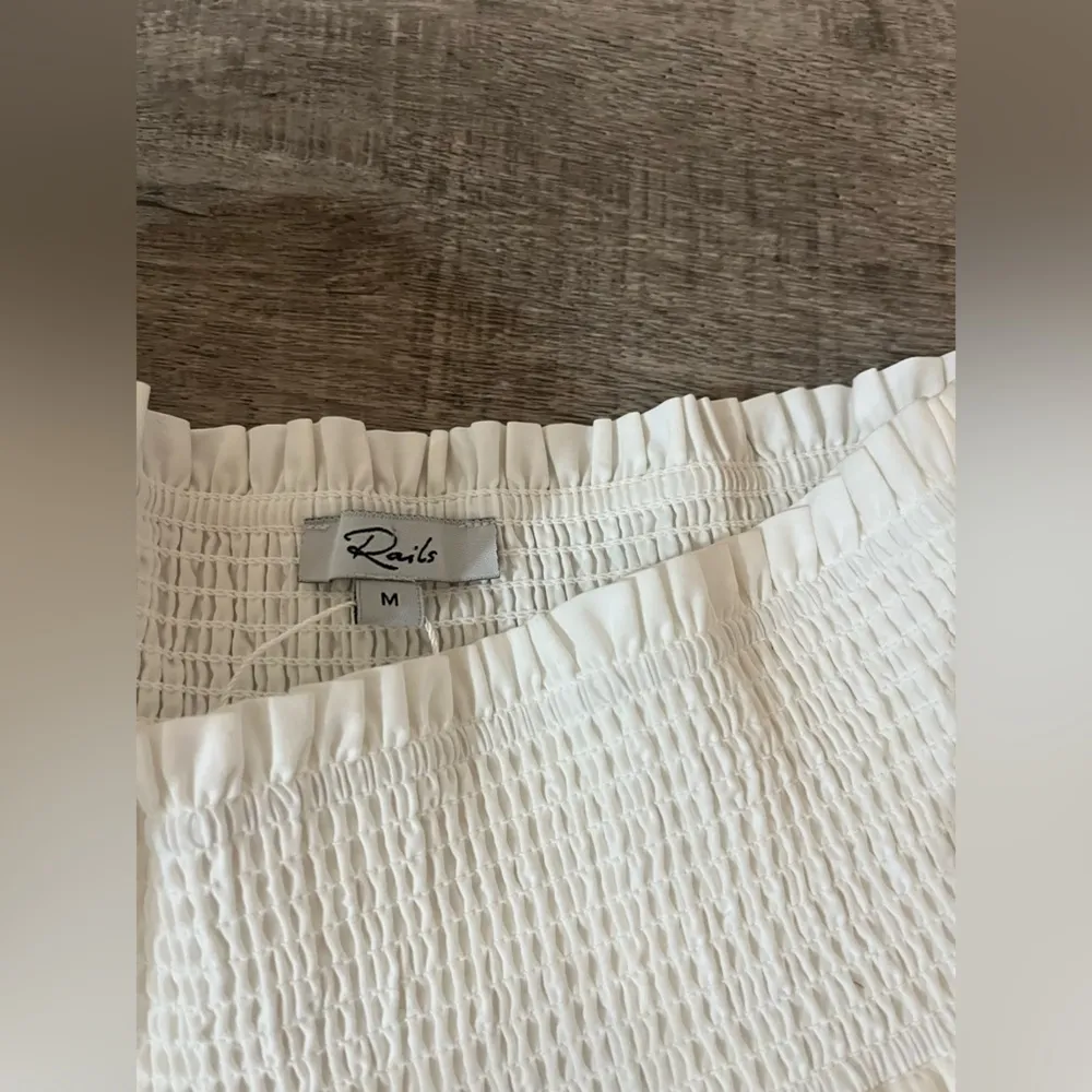 RAILS Addison skirt in White Embroidered Daisies - Image 6