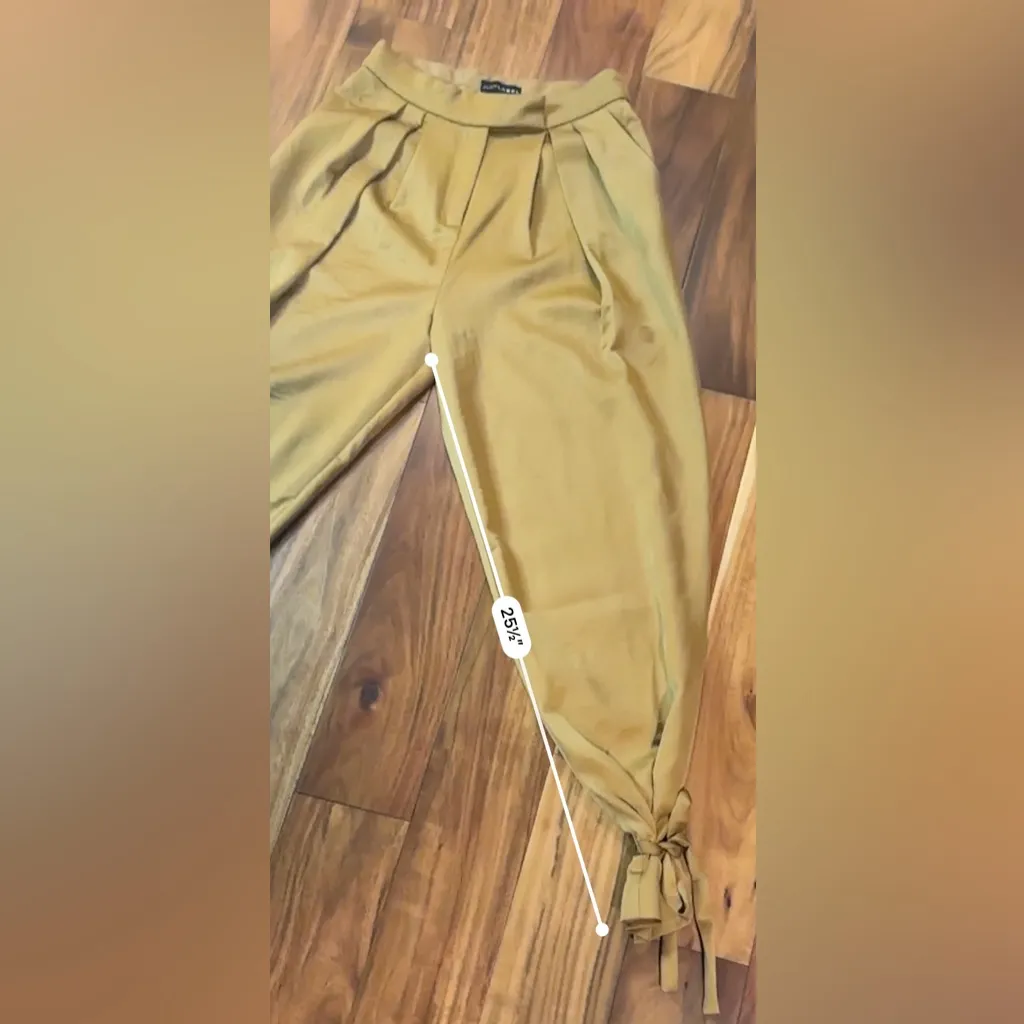 JLUXLABEL  Ankle Tie Balloon Pleated Pants - Image 5