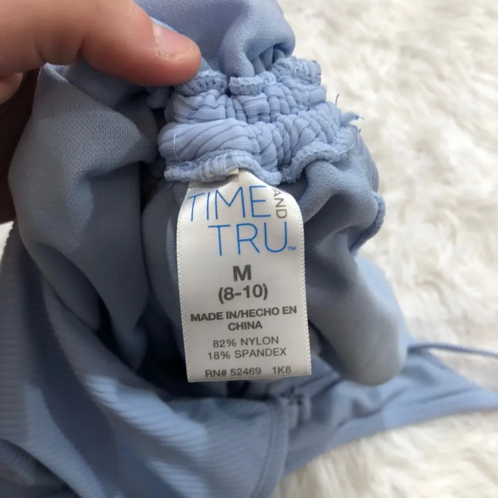 Time & Tru Ribbed One Piece Bathing Suit  - Image 5