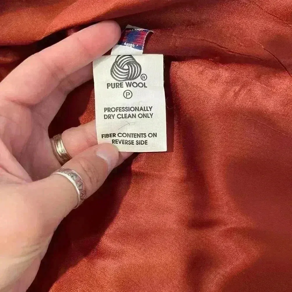 Vintage Authentic Mackintosh Vestcoat Wool Tan ButtonFront Womens 8P Zipper Vest - Image 8