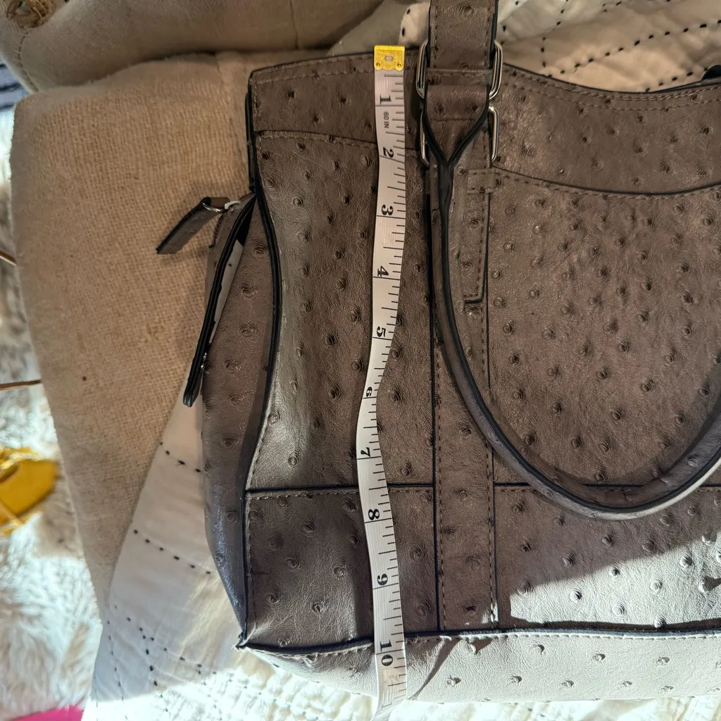 Bueno Textured Gray Satchel - Image 4