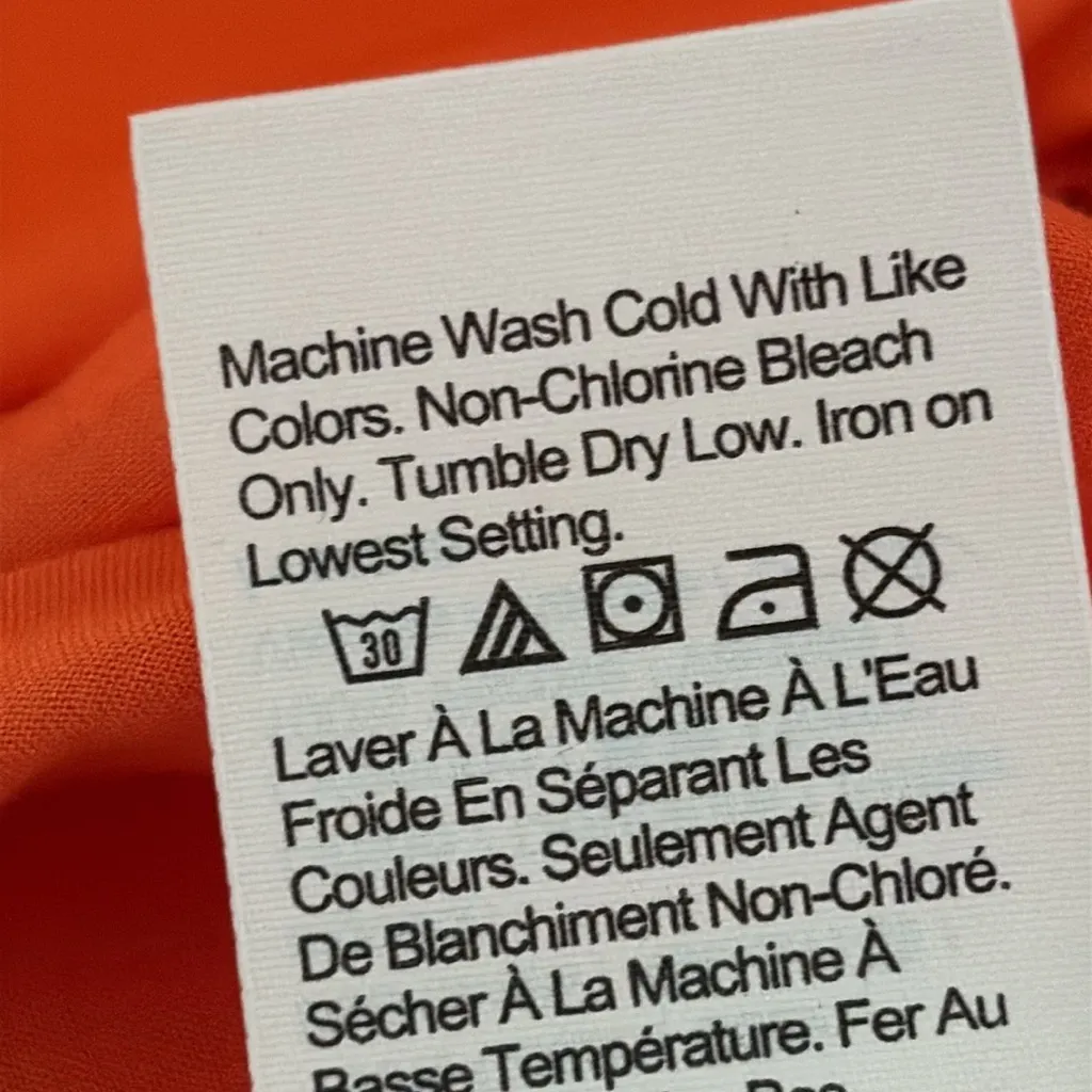 J. Crew V-neck midi dress in cotton poplin smocked orange size XS - Image 13