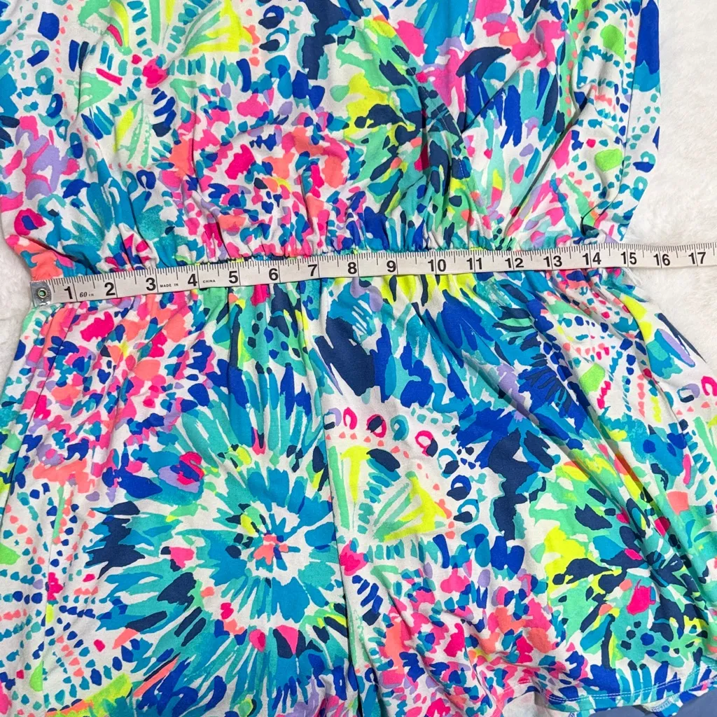 Lilly Pulitzer  Size Large Madilyn Multi Dive Print Romper - Image 10