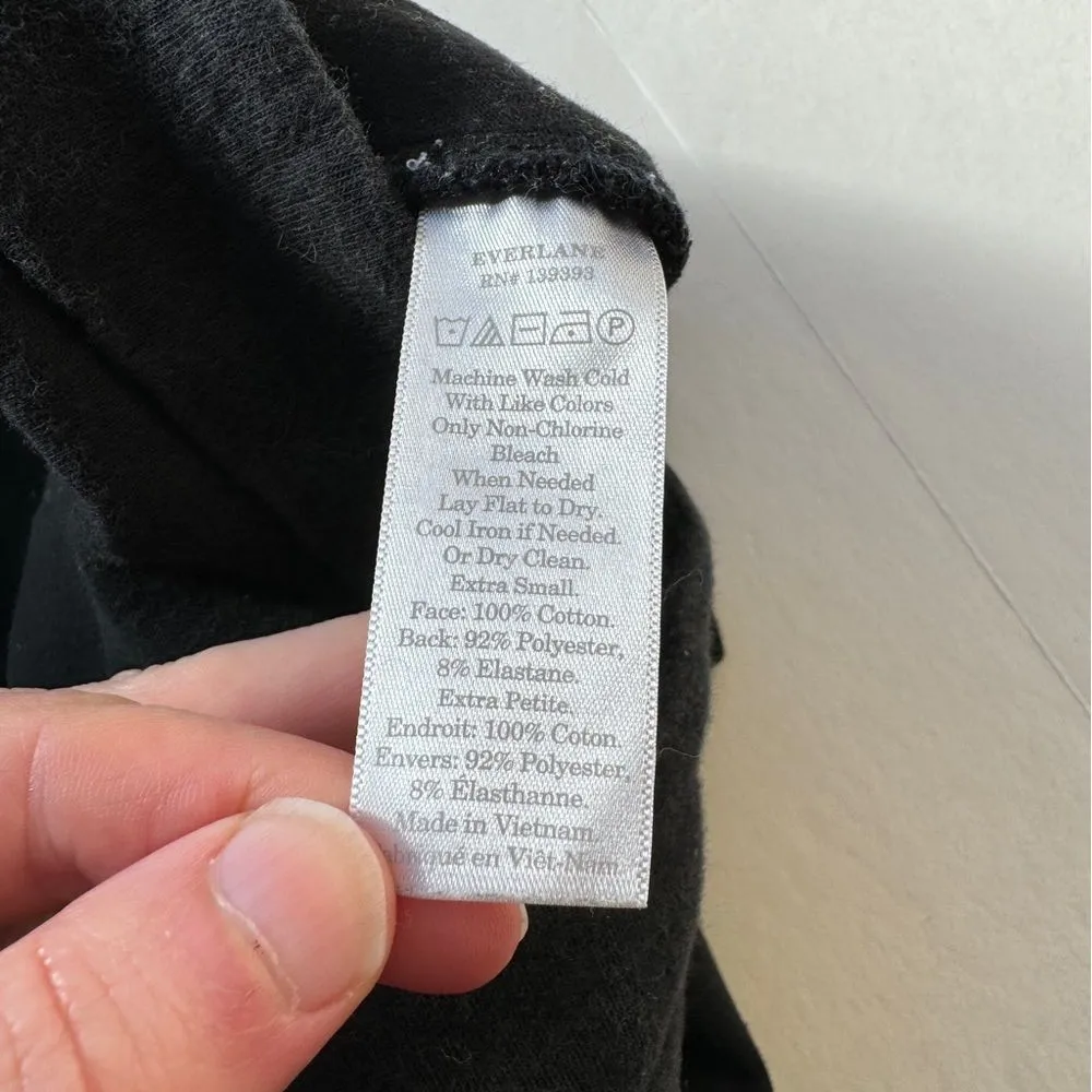 Everlane Cotton Black Joggers Size X-Small - Image 8