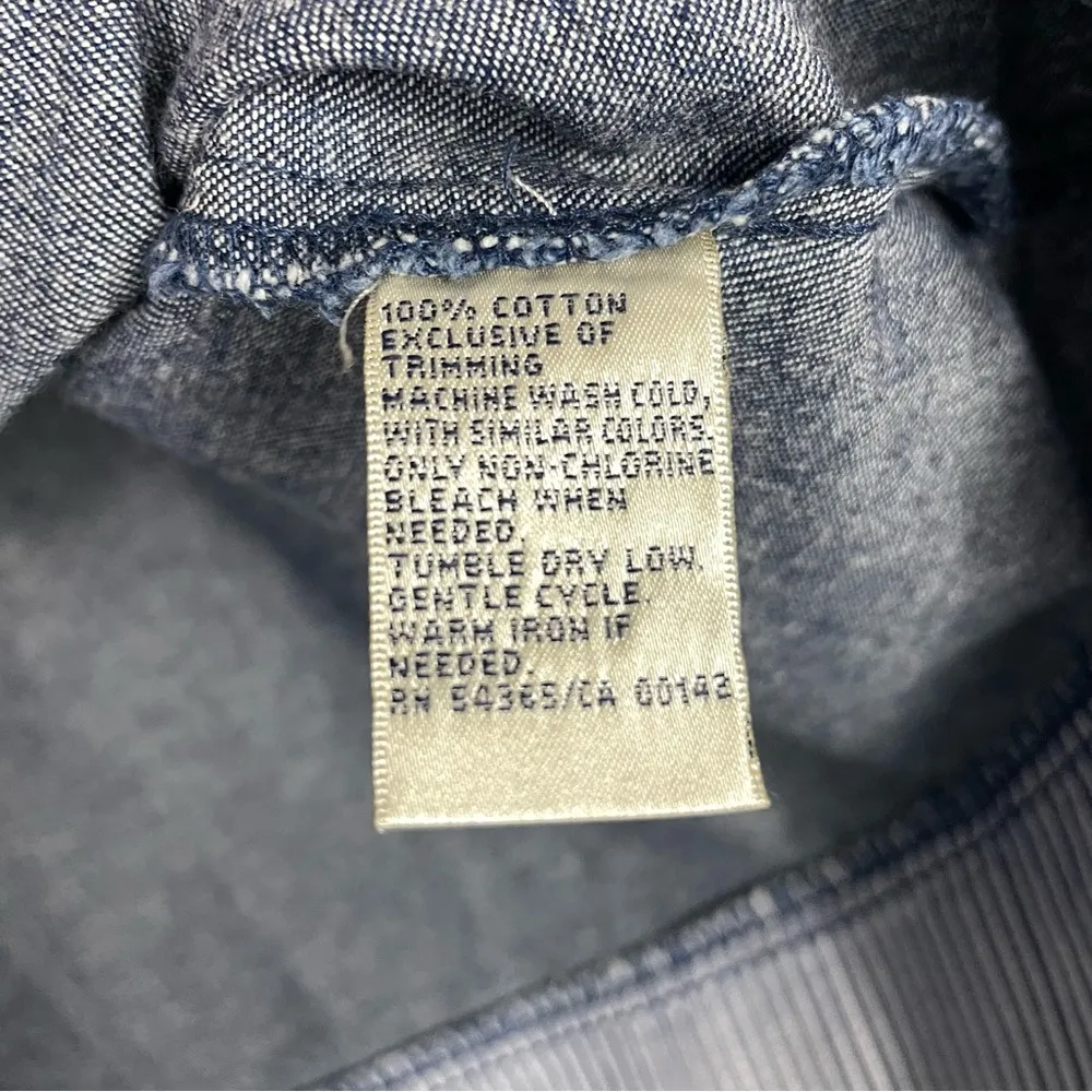 Allison Daley II Denim Jean Full Zip Vest With Striped Trim Women’s Sz 22W - Image 7