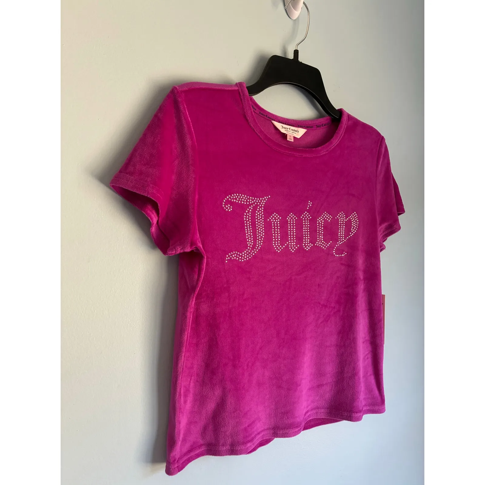 Juicy Couture Velour Lounge Top Large Loungewear Cozy - Image 2