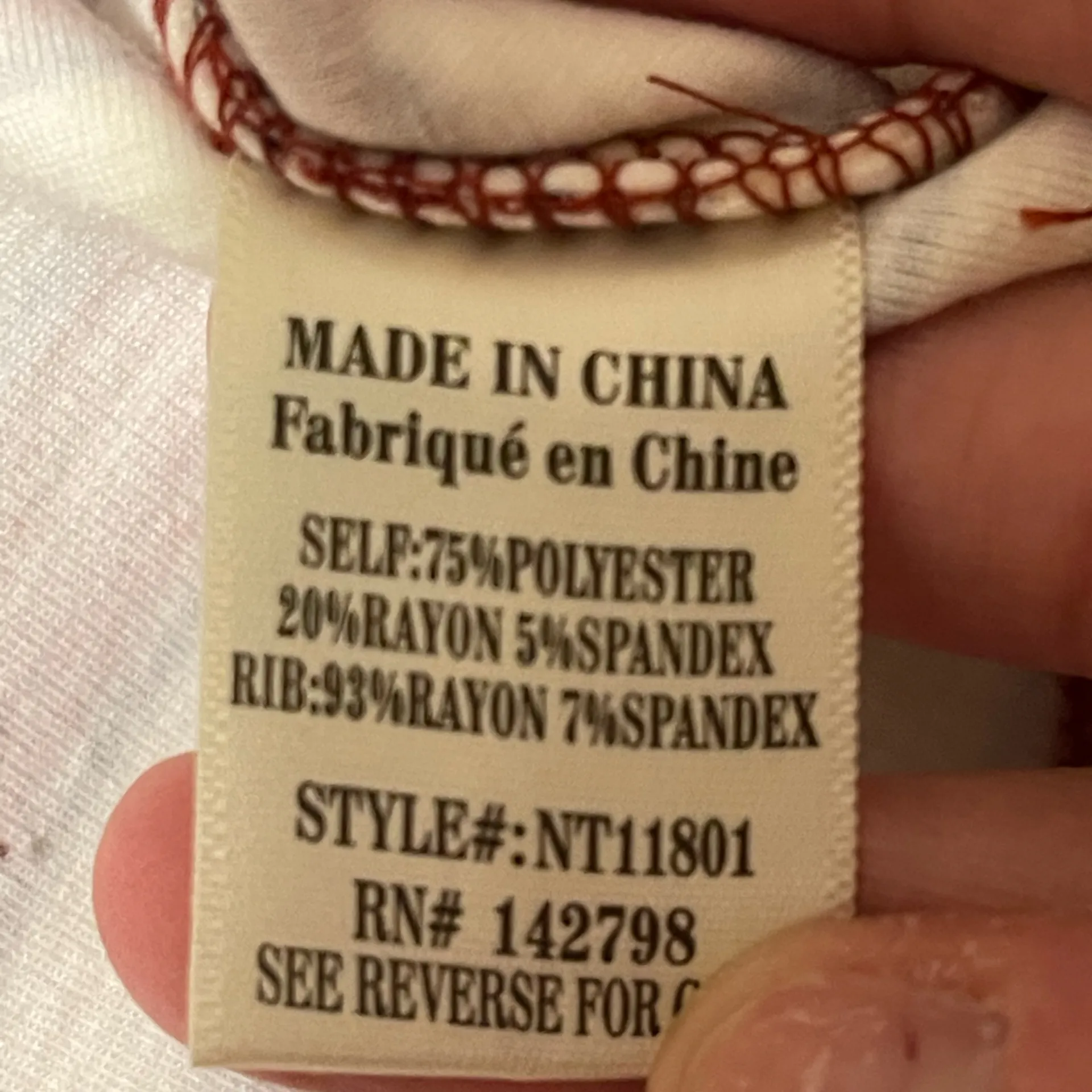 New In Women’s Red & Cream Striped Rugby Pullover Top Long Sleeve Preppy NWOT - Image 11