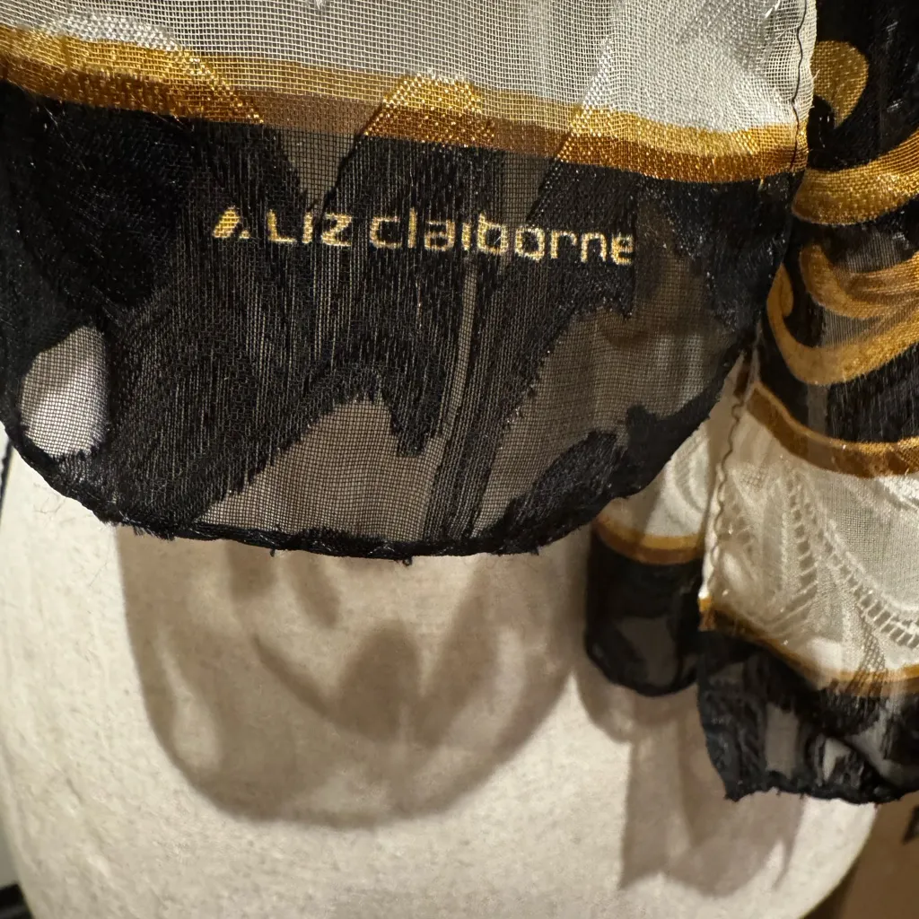 Liz Claiborne  silk scarf - Image 7