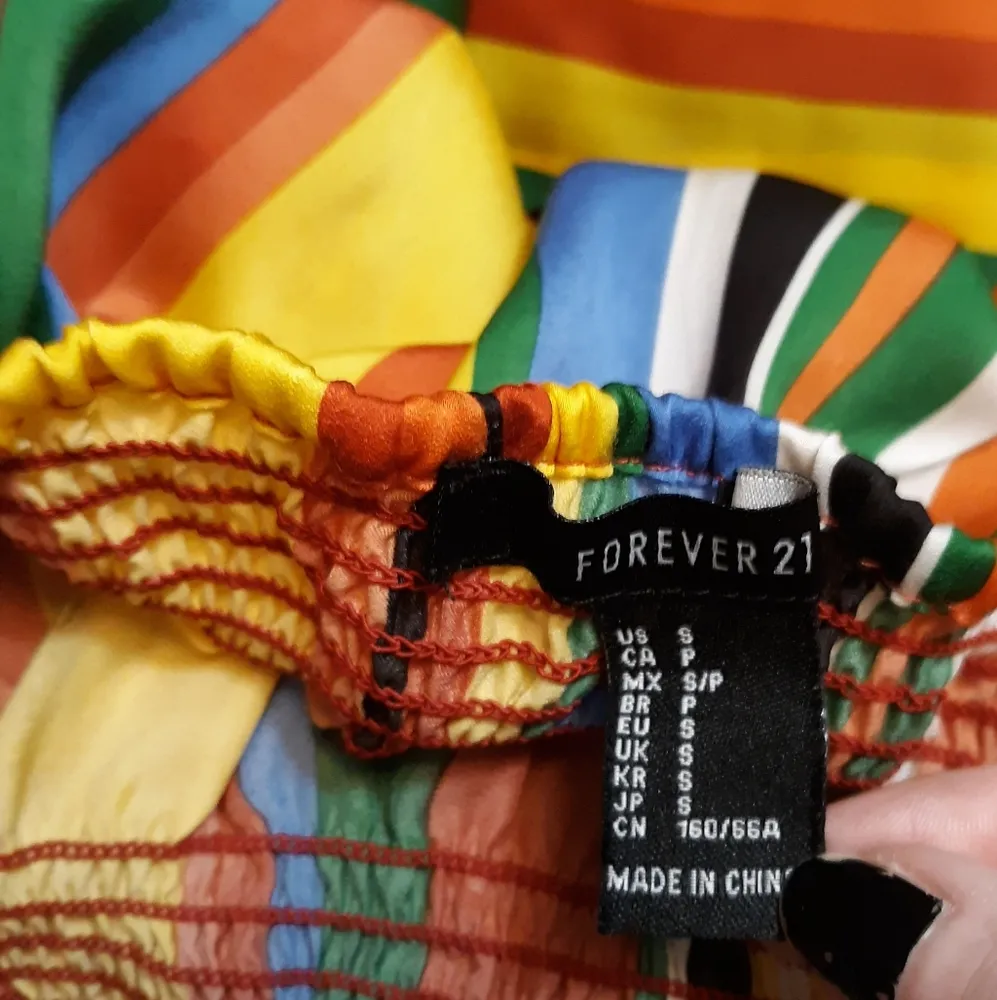 Forever 21 silky striped strapless jumpsuit - Image 5